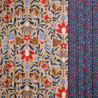 Printed Quilted Cotton LAFLEUR / GERARD Beige / Blue